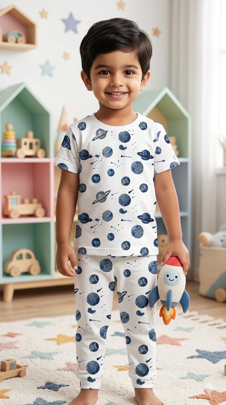 Space Top & bottom set (1-2 years)