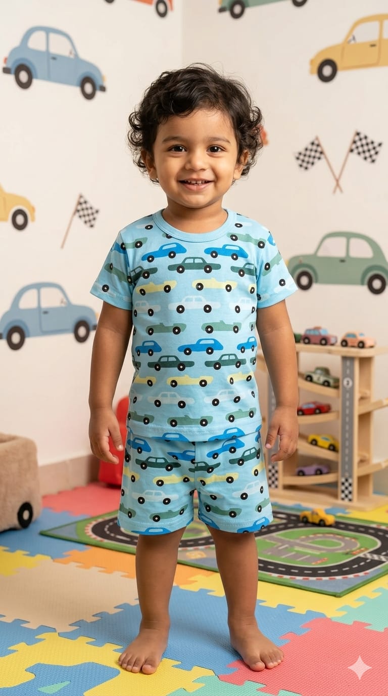 Blue cars  Short set (1-3years)