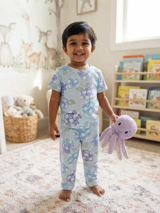 Blue Top & bottom set (6 months- 2 years)