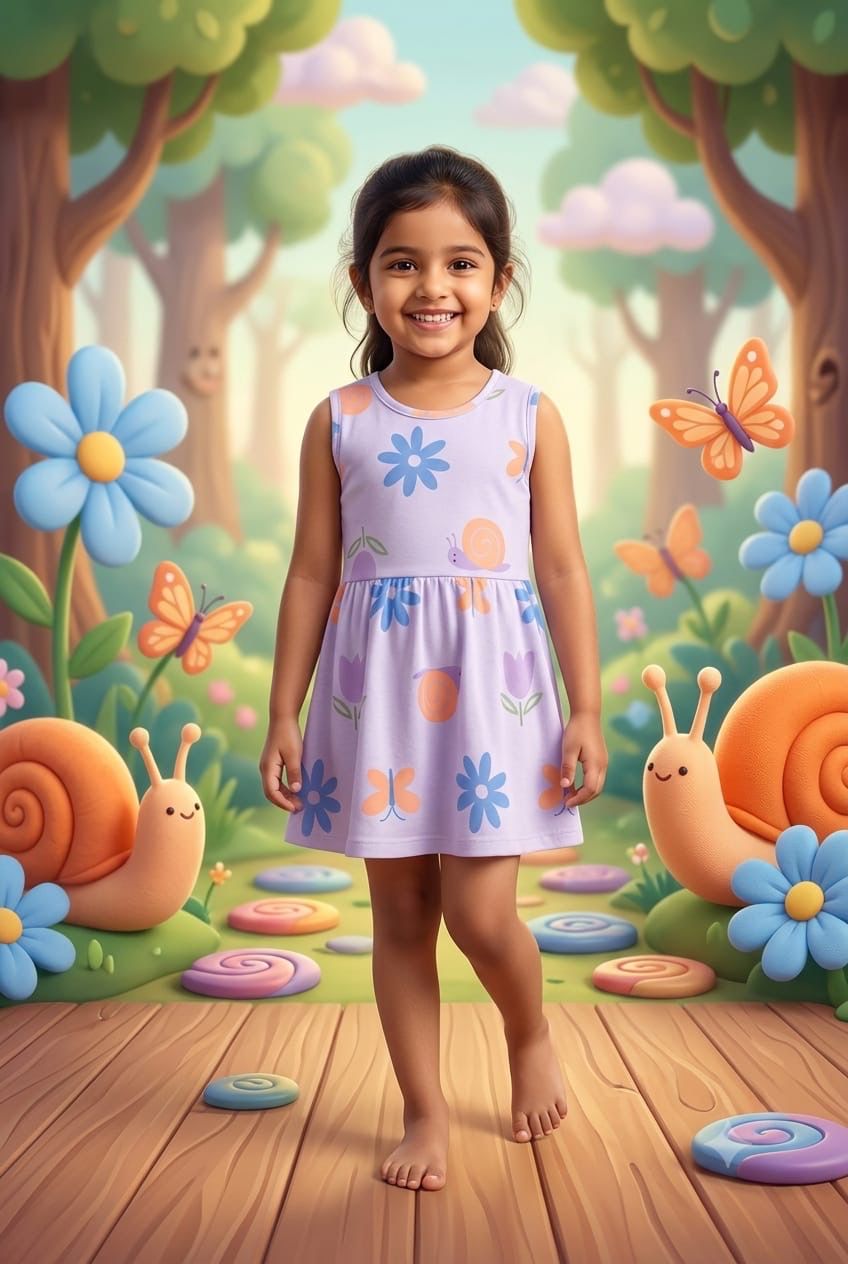 Colourful frock (6 months - 4 years)