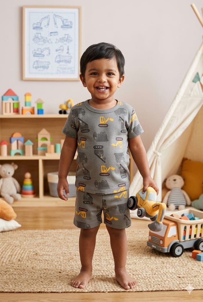 JCB Short set (6 months-3 years )