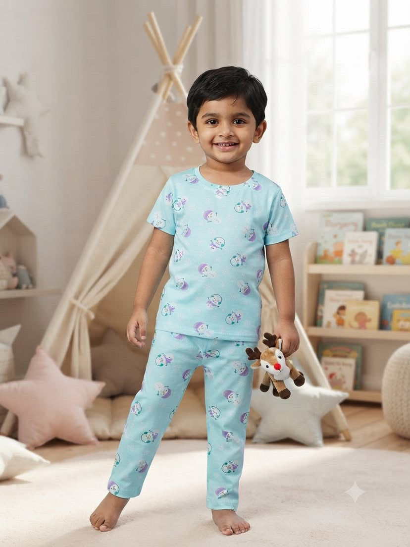Sky blue Top & bottom set (1-3 year)