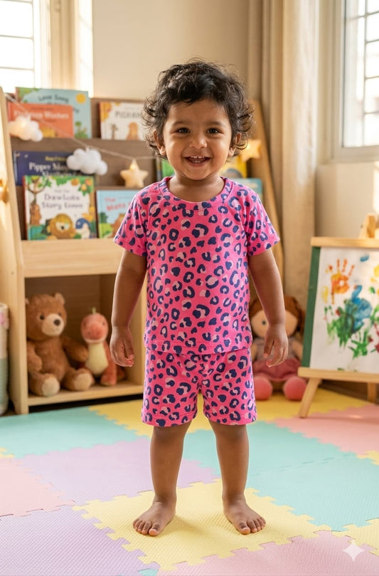Pink black  Short set (6 months- 3 years)