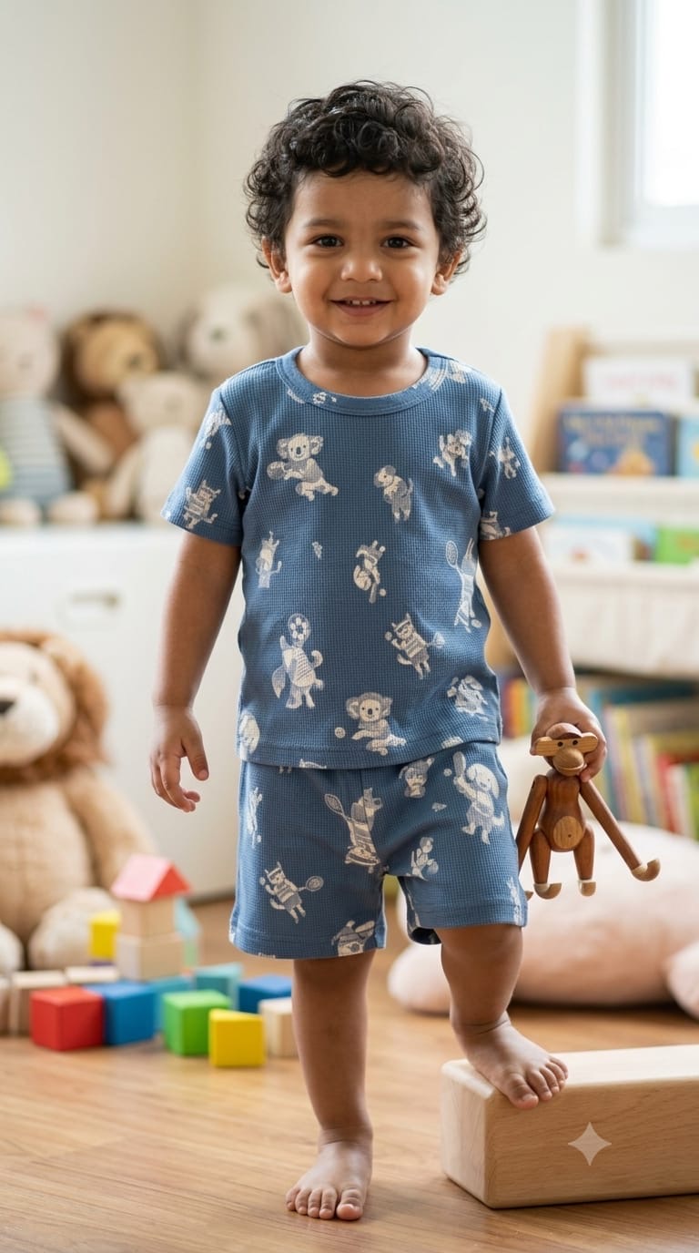 Blue white  Short set (1-3 year)