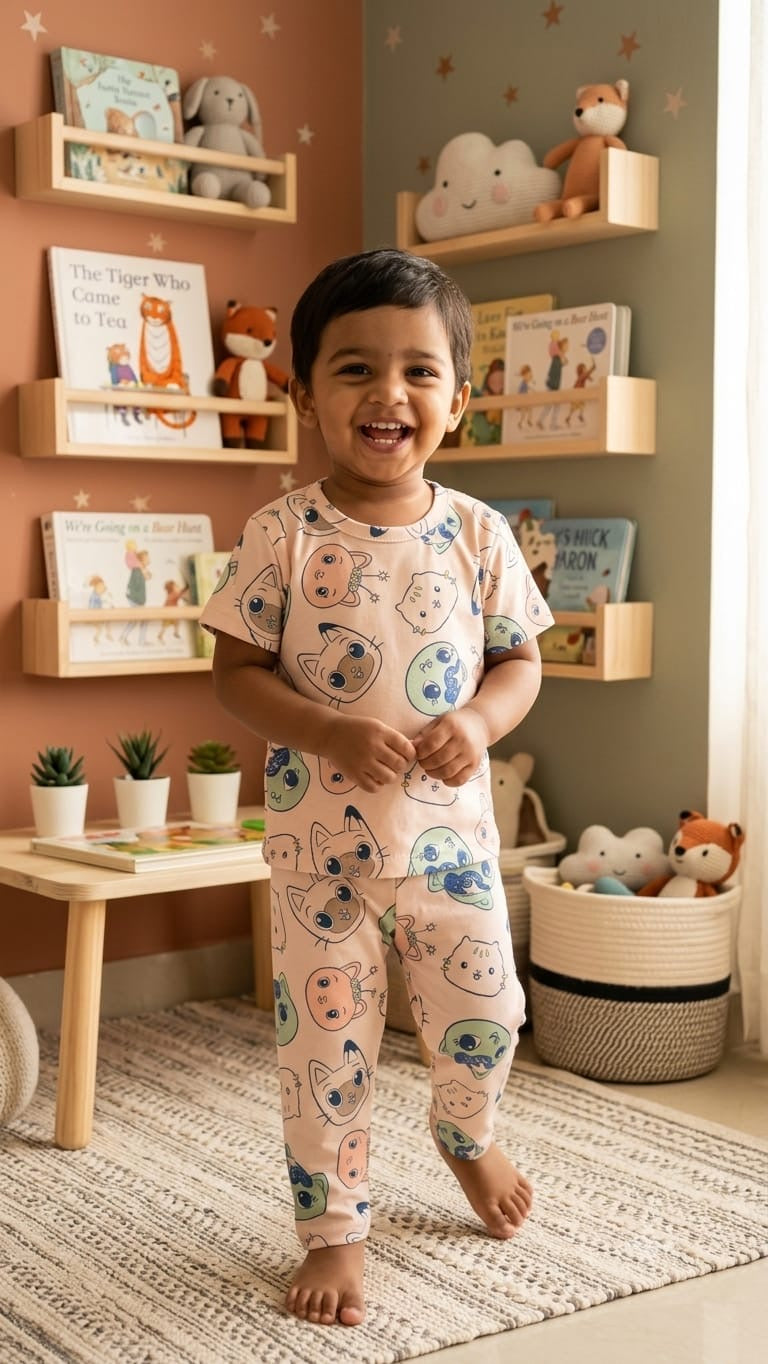 Kitty Top & bottom set (1- 3 years)