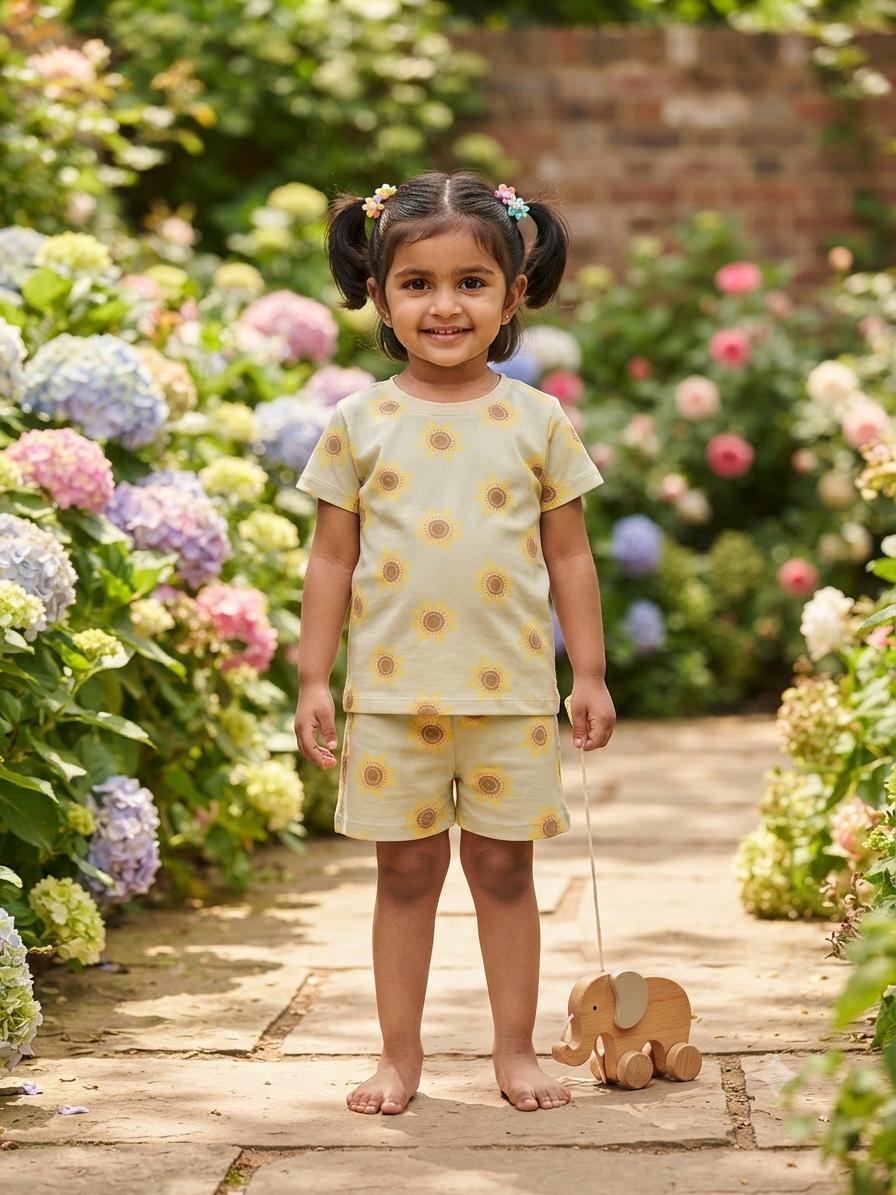 Sunflower Short set (1-3 year)