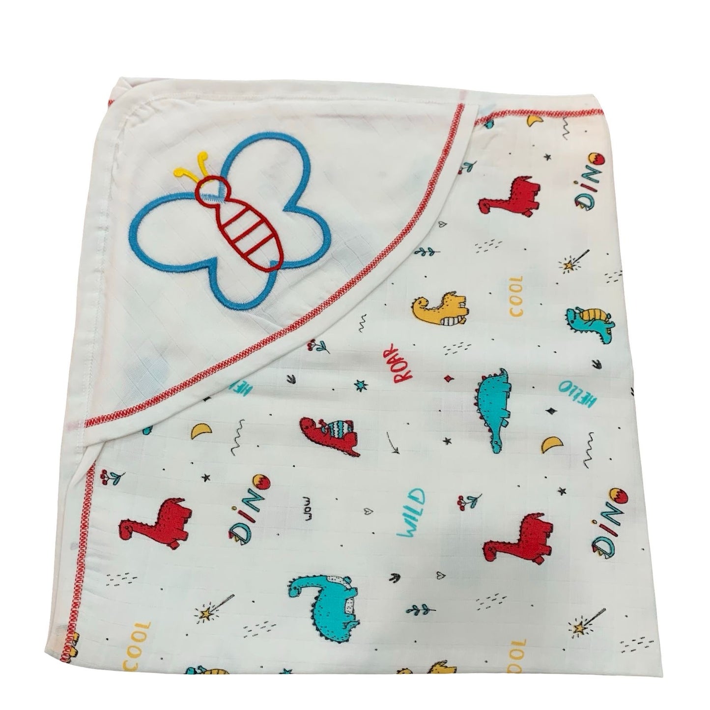 Dino  2 muslin hooded towel(70*70)