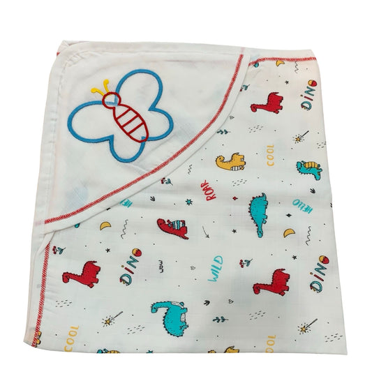 Dino  2 muslin hooded towel(70*70)