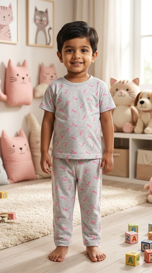 Grey Top & bottom set (1- 3 years)