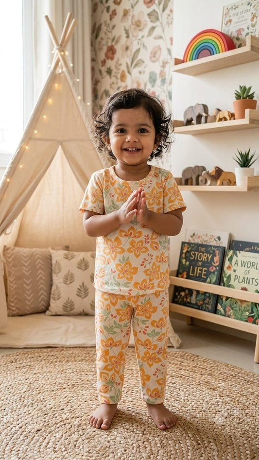 Floral Top & bottom  set (6 months-3 years)