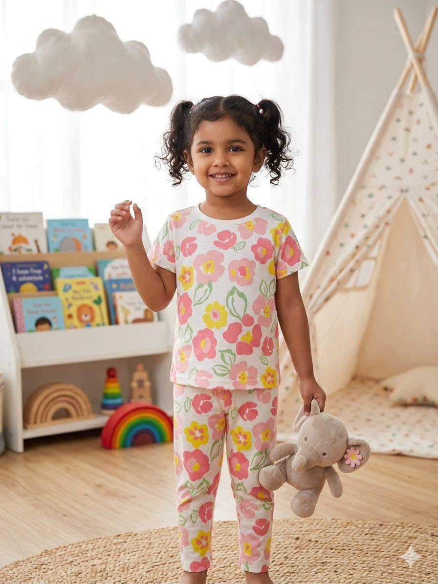 Colourful world Top & bottom set (6 months-3 years )