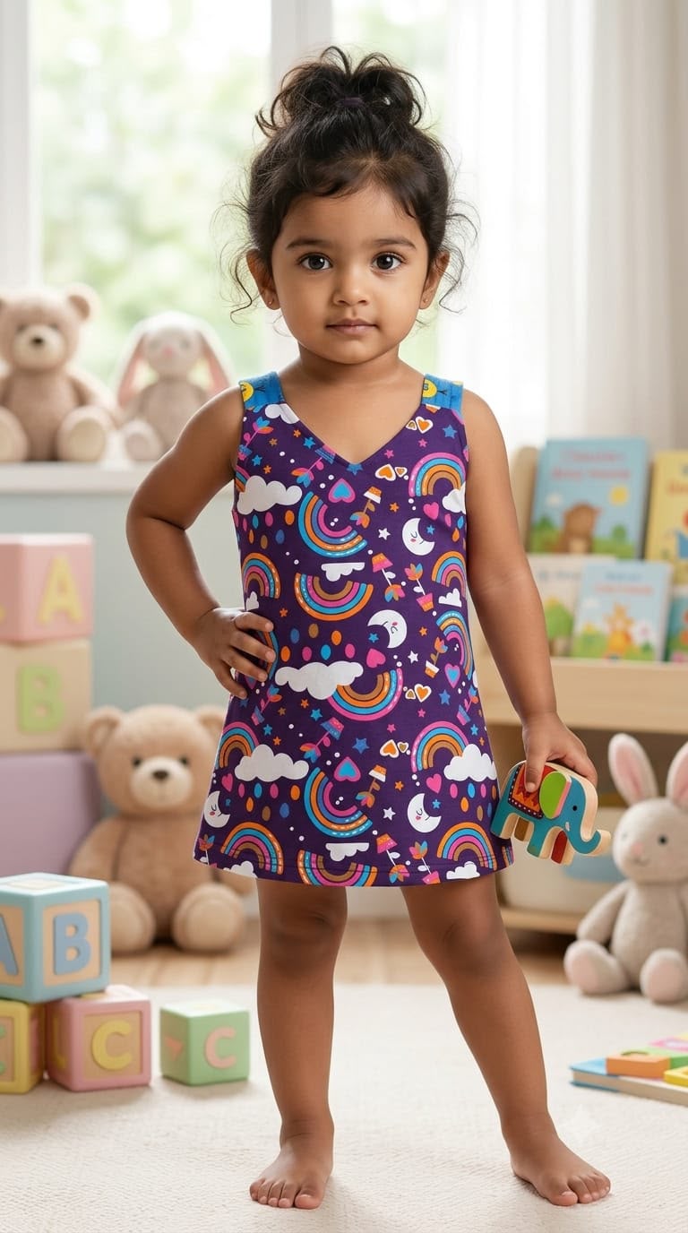Clearance Sale –Frock Random Design – ₹89 (6 -12 months)