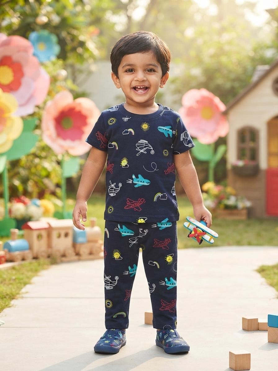 Airways vehicles Top & bottom set (6 months-3 years)