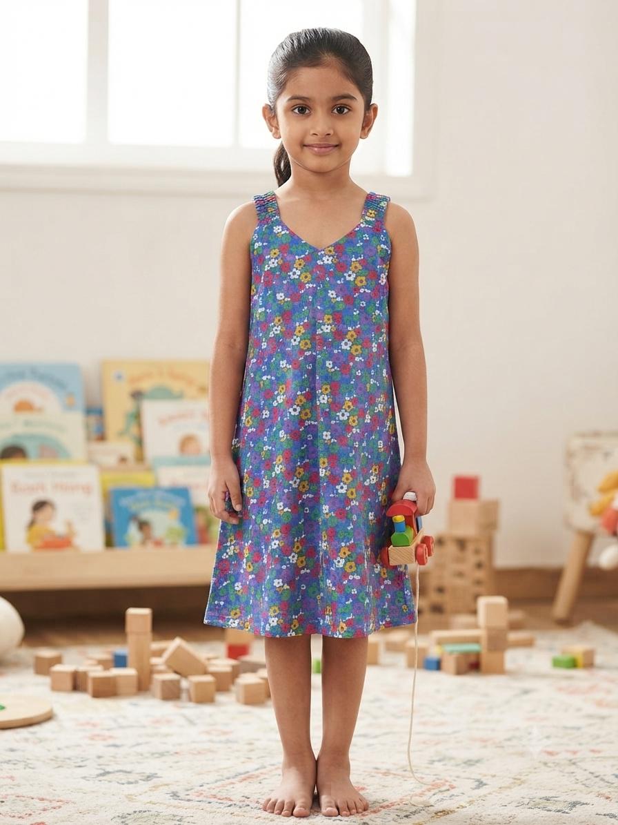 Assorted design  –Frock  Random Design – ₹89  -(6-7 year)