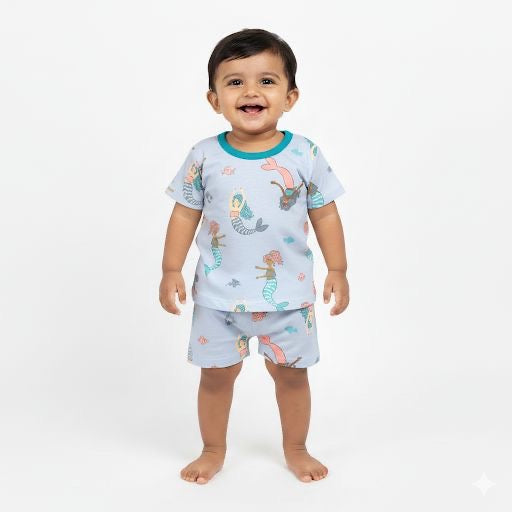 Mermaid  Short set (3 Months-3 Years)