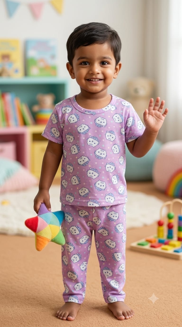 Purple TOP & BOTTOM  set (6 months- 3 years)