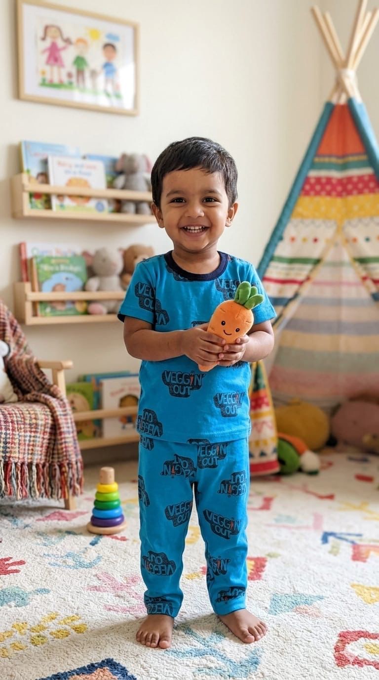 Blue Top & bottom set (6 months- 3 years)