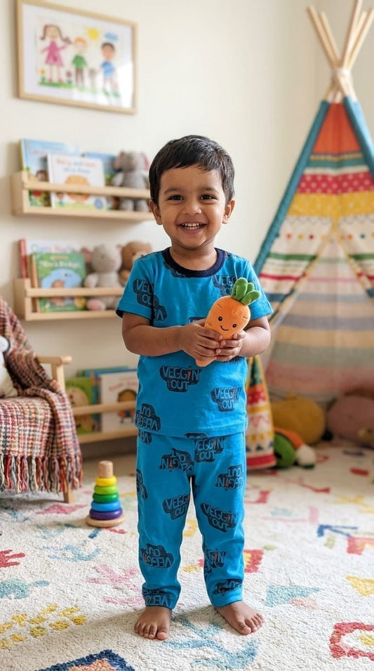 Blue Top & bottom set (6 months- 3 years)