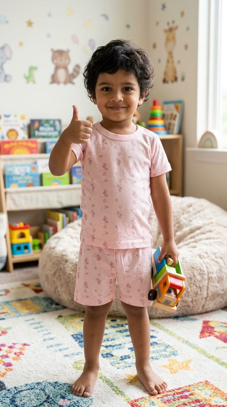 Pink  world Short  Set (1-3 year )