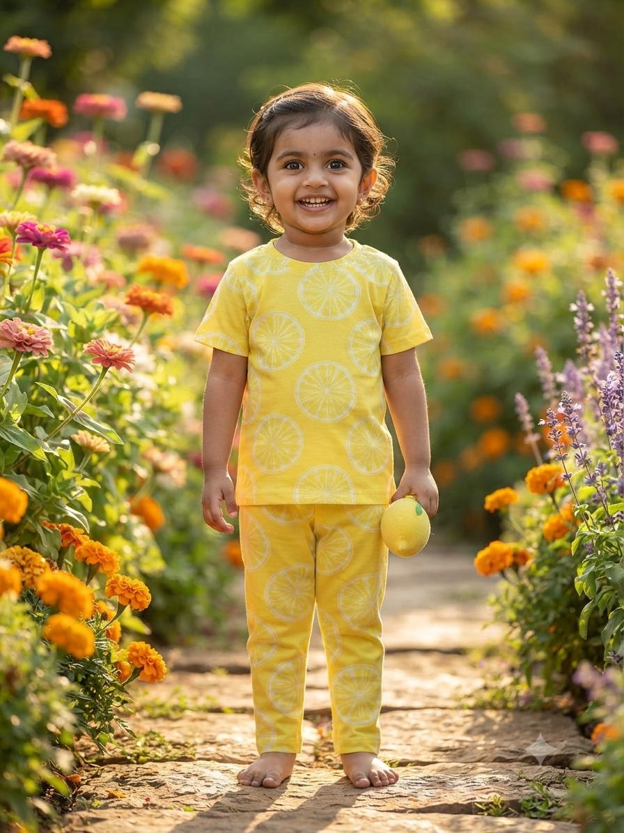 Yellow TOP & BOTTOM  set (6 months- 3 years)