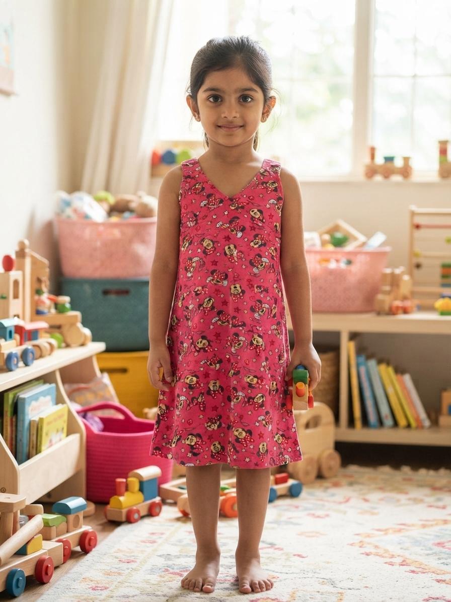 Assorted design  –Frock  Random Design – ₹89  -(4-5 year)