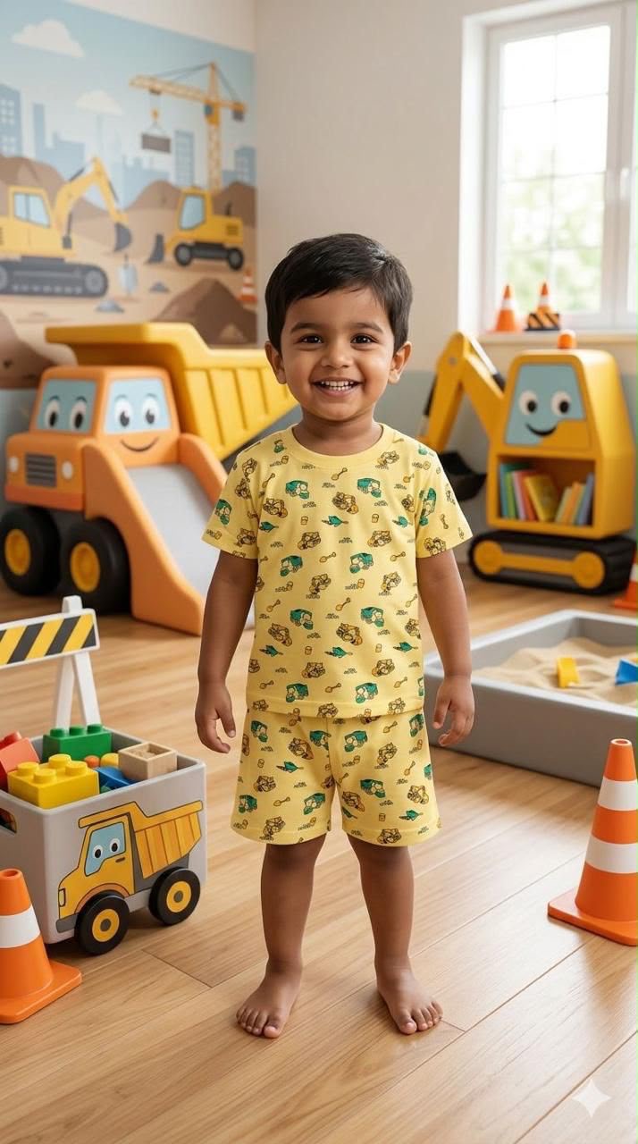 Assorted design  –Short Set    Random Design – ₹99  -(3-5 year)