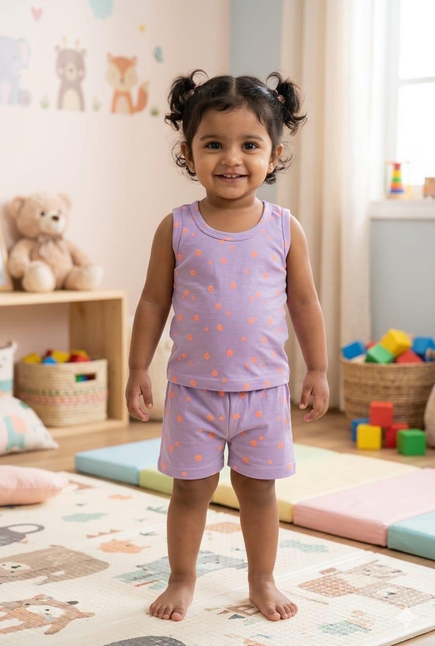 Assorted design  –Short Set    Random Design – ₹89  -(3-4 year )