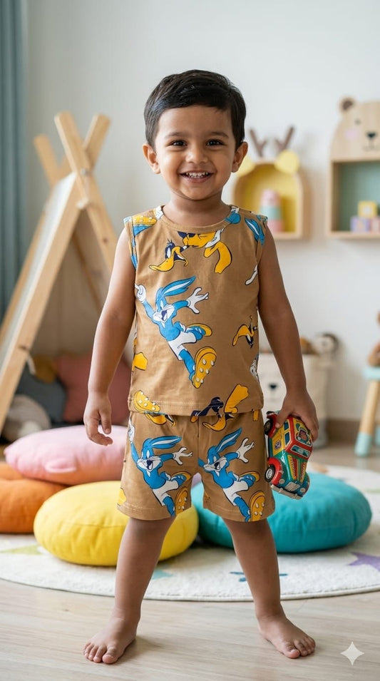 Cartoon short set (6 months -4  years) CodeAs