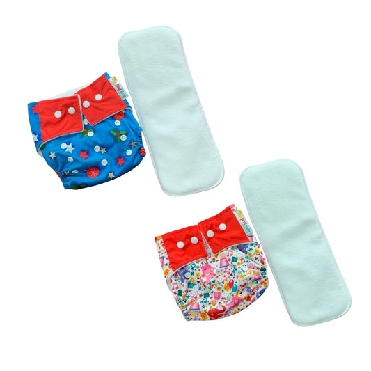 Cloth Diaper Pack of 2  ( Newborn-3 Years)- AT JUST Rs. 285 EACH ASSORTED DESIGNS
