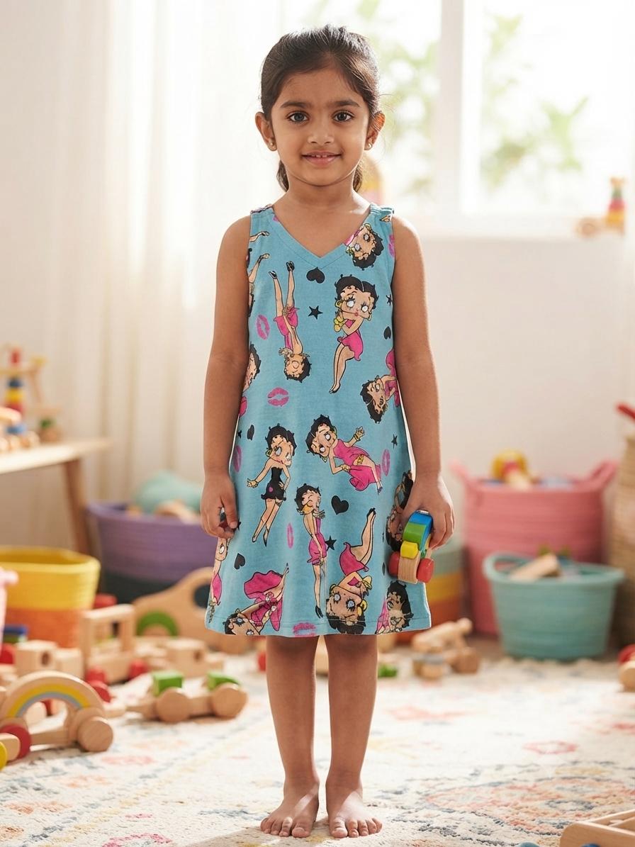 Assorted design  –Frock  Random Design – ₹89  -(4-5 year)