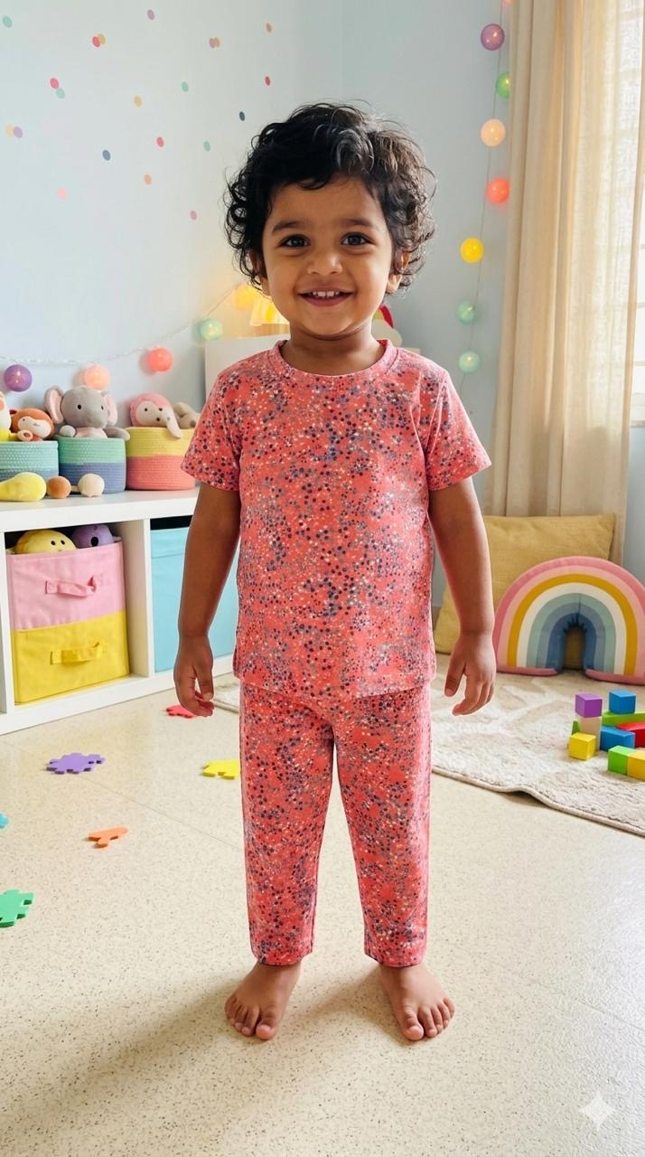 Colourful Top & bottom  set (6 months-3 years)