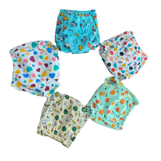 Padded Underwear Pack of 5 (3 Months -4 Years) AT JUST Rs.160 EACH ASSORTED DESIGNS