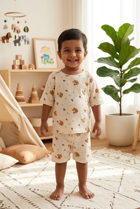 Ribbed Short  set (1-6 years )Code:SA
