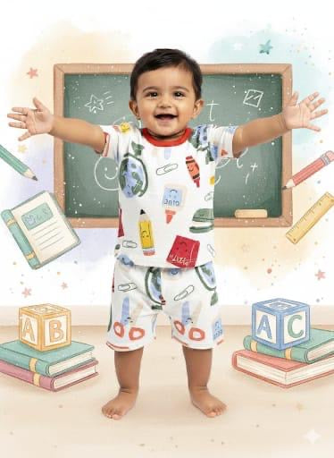 Stationery short set (6-12 months)