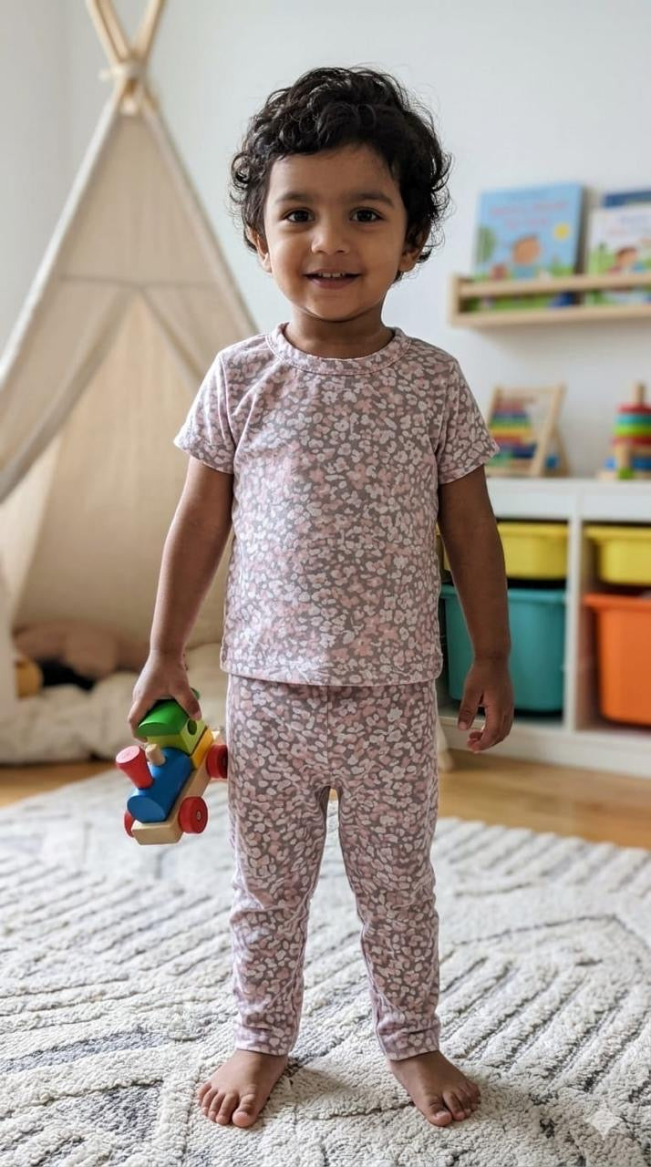 Tiny floral Top & bottom  set (6 months-3 years)