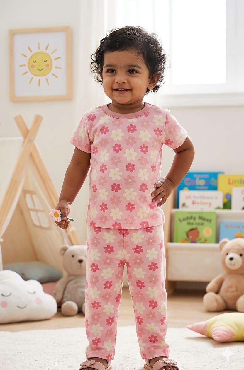 Floral Top & bottom Set (4-5 years )