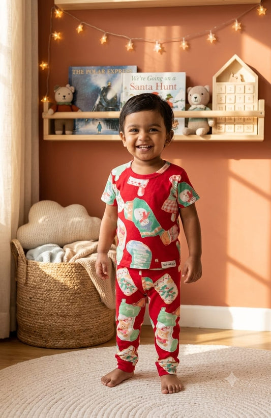 Red Top & bottom  set (6 months-3 years)