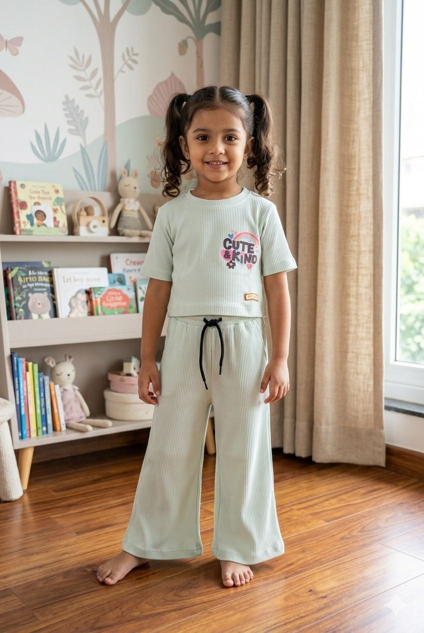 Cute kind Ribbed Plazoo  set (1-2 years )Code:SA