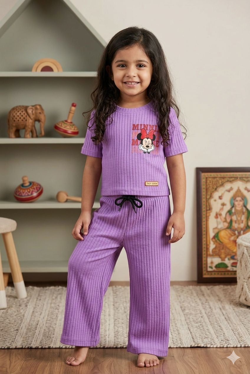 Mickey  Ribbed Plazoo  set (1-3 years )Code:SA