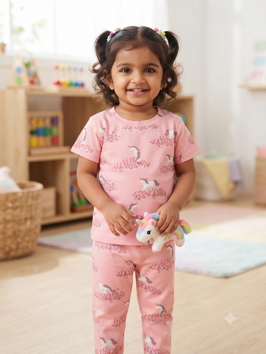 Unicorn Top & bottom set (1- 3 years)