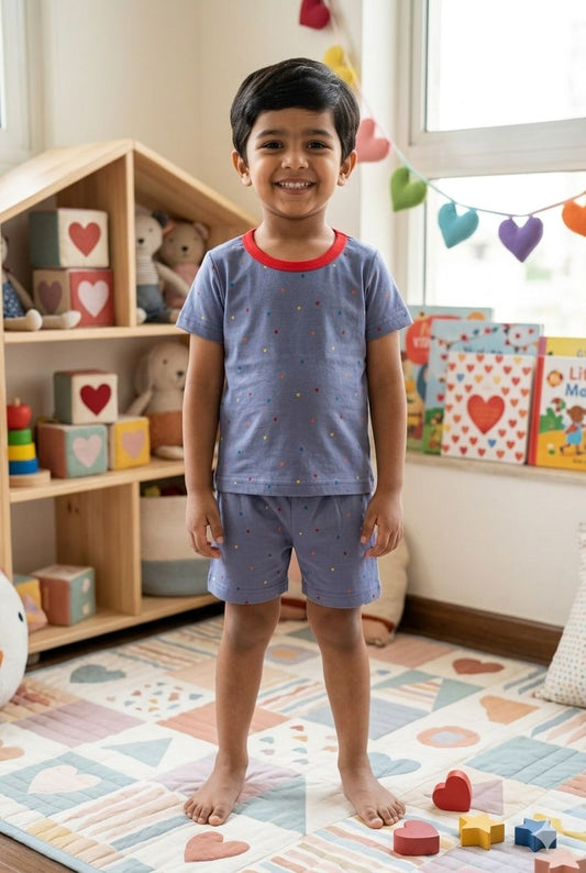 Grey short set (6 months- 3 years)