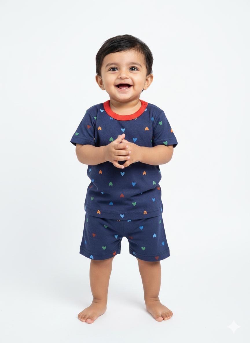 Hearts Short  set (6-12 months)
