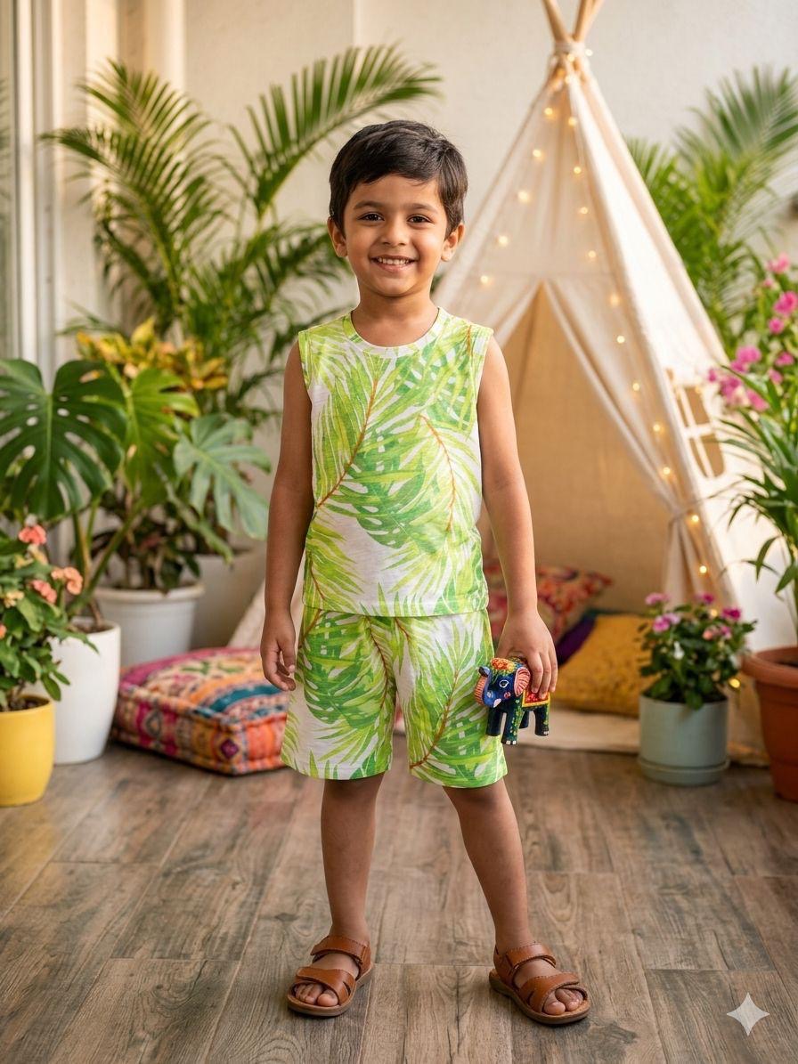 Green Short set(1-2 year)