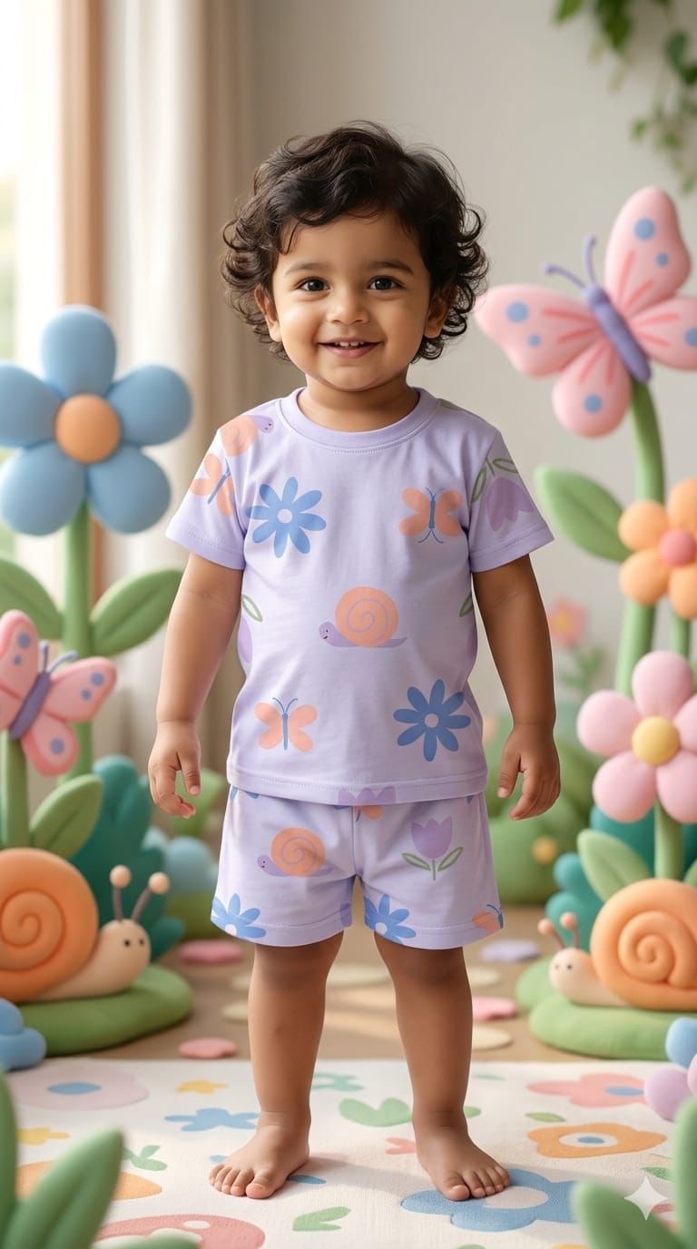 Purple Short  set (6 months- 3 years)