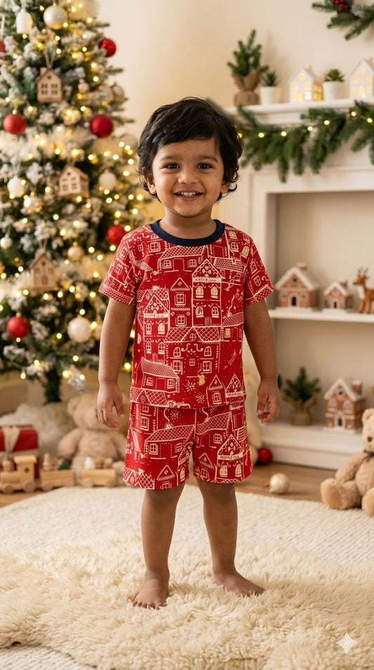 Red white Short set (6 months- 3 years)