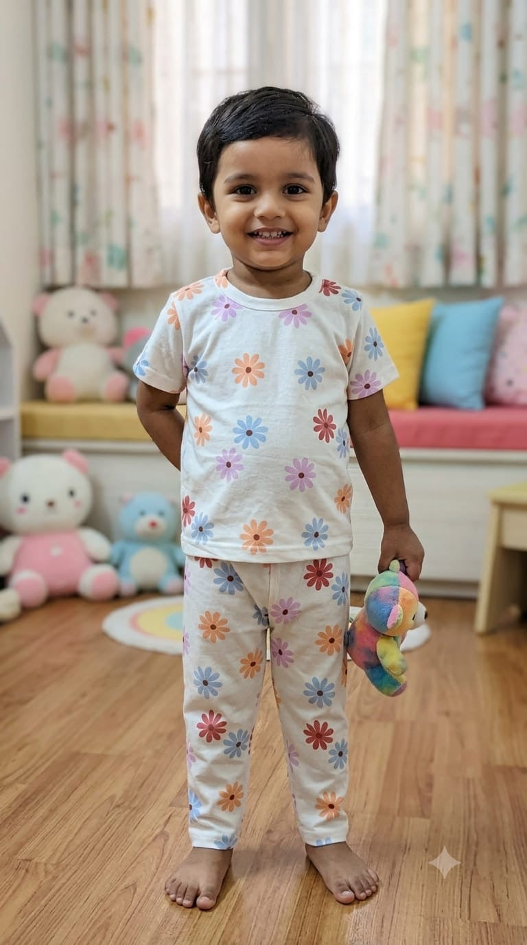 Colourful Top & bottom set (6 months-3 years)