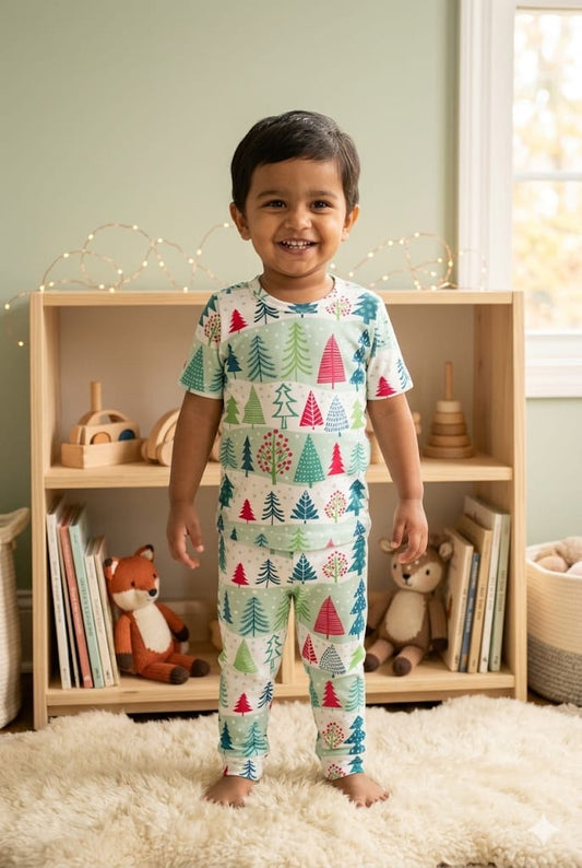 Green Top & bottom  set (6 months-3 years)
