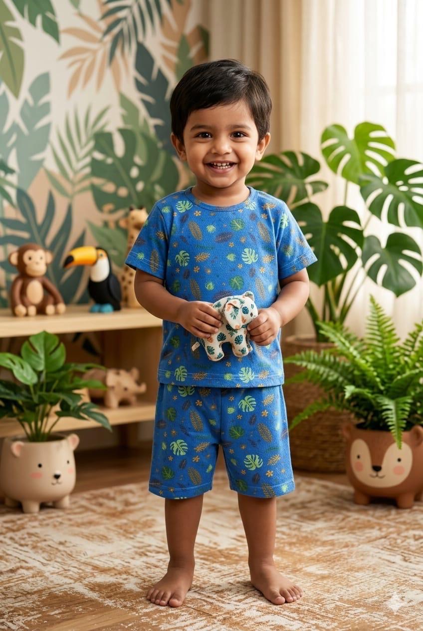 Blue Short set (6 months- 3 years)