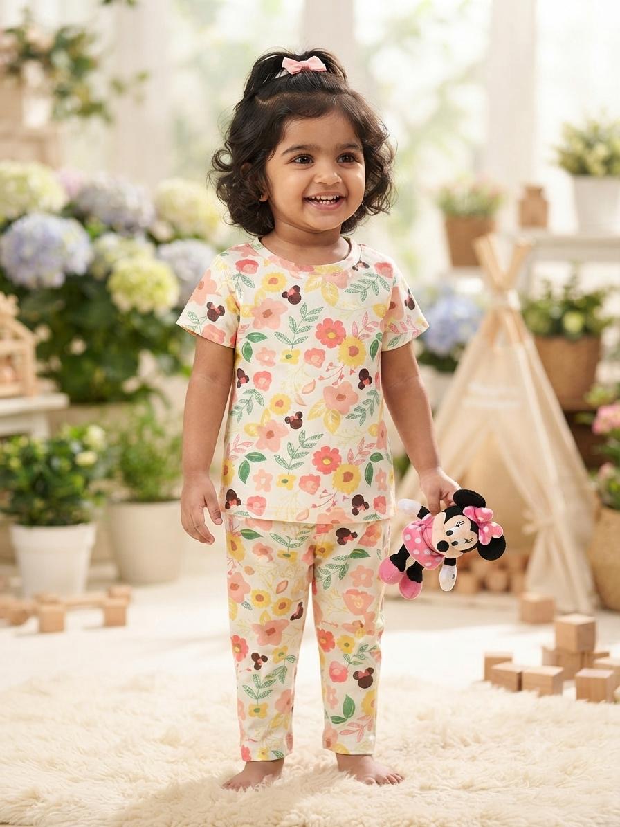 Floral Top & bottom  set (6 months-3 years)