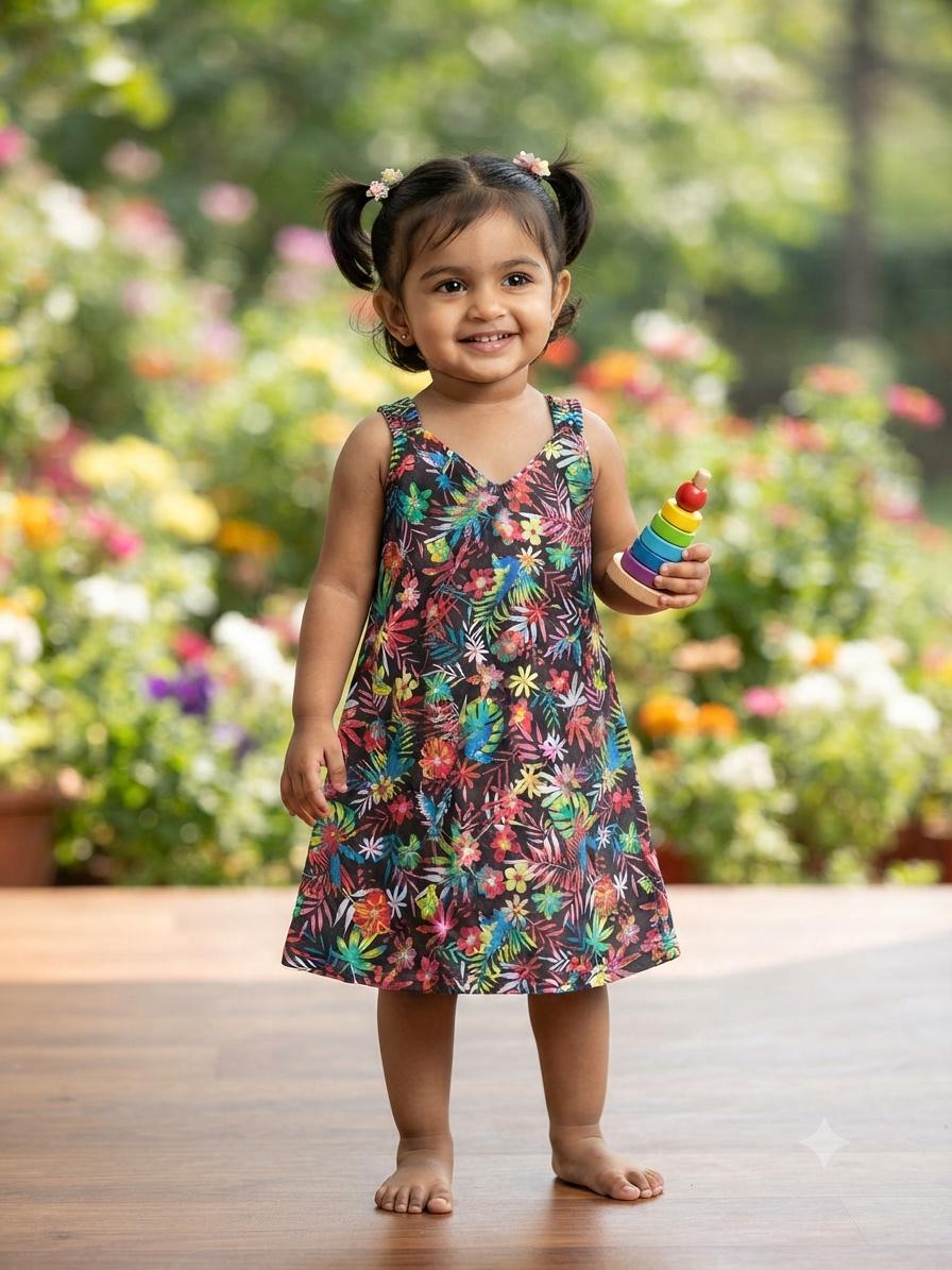 Assorted design  –Frock  Random Design – ₹89  -(2-3 year)